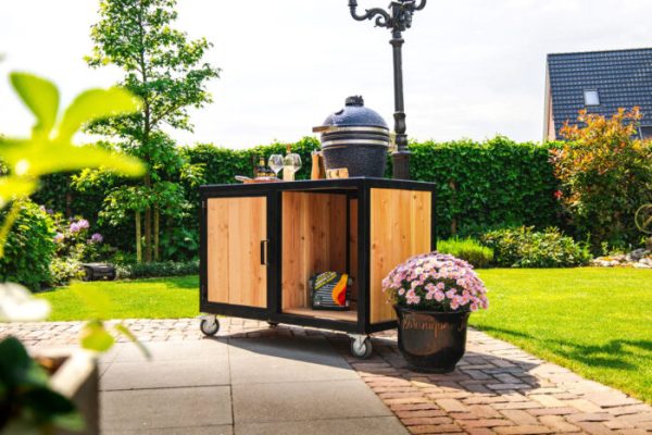 Big green egg outdoor kitchen hout - Afbeelding 6