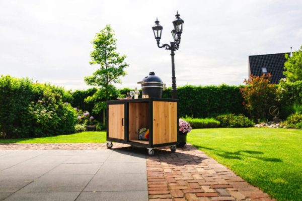 Big green egg outdoor kitchen hout - Afbeelding 4