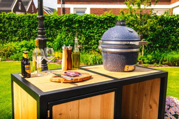 Big green egg outdoor kitchen hout - Afbeelding 2