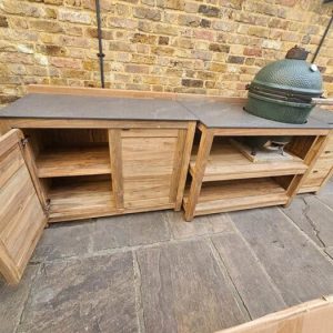 Big green egg outdoor kitchen Miami