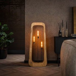 “Daim” – Vloerlamp tangohout 120cm