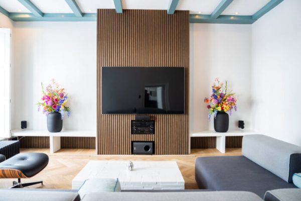 AkuPanel Gerookt Eiken-Hout | 270cm x 60cm | 3-zijdig écht houtfineer - Afbeelding 4