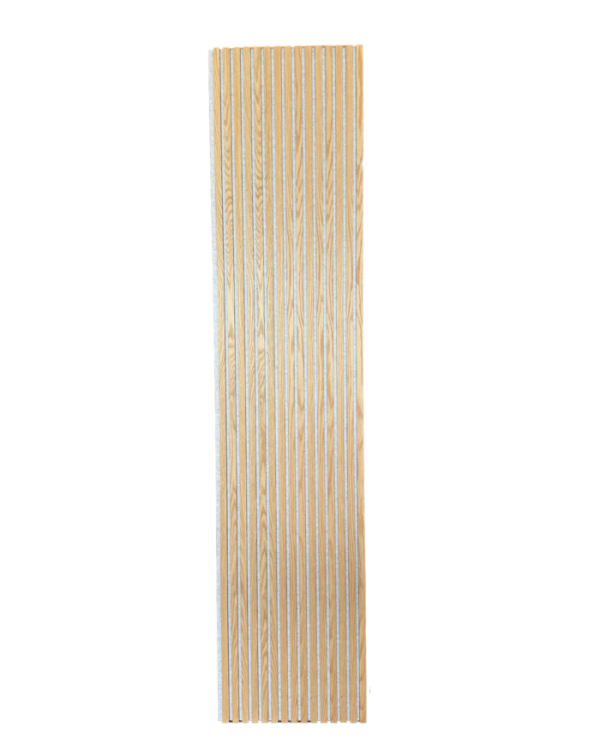 Akoestische wandpanelen – Eiken met wit vilt – 270x60cm