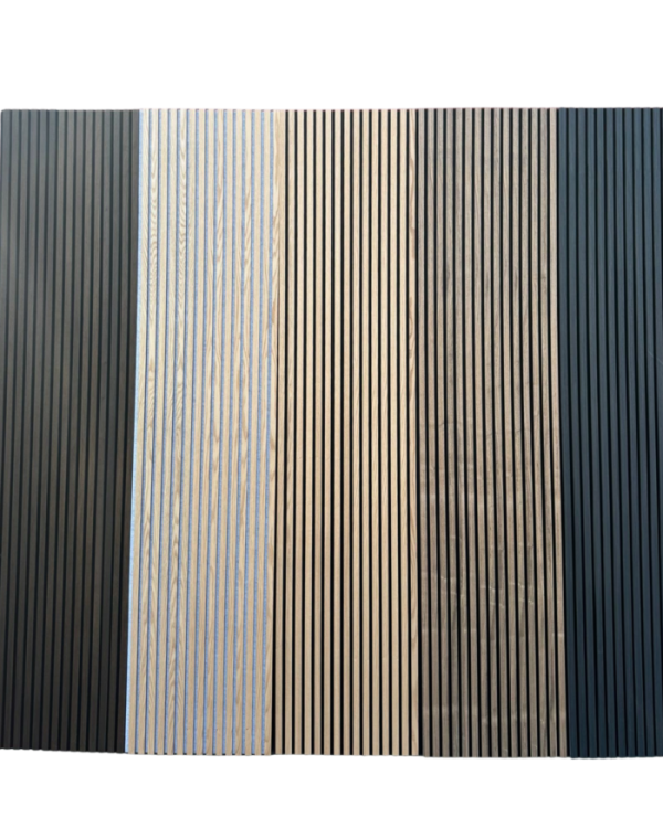 Akoestische wandpanelen – Eiken met wit vilt – 270x60cm - Afbeelding 2