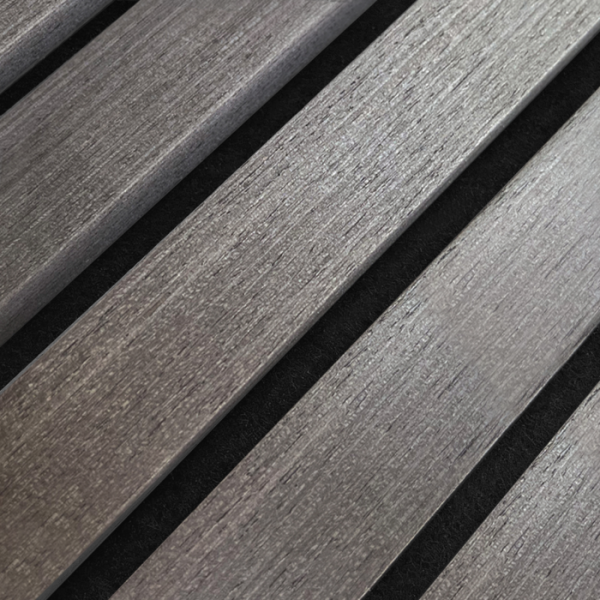 AkuPanel Antraciet-Hout | 240cm x 60cm | 3-zijdig écht houtfineer - Afbeelding 3