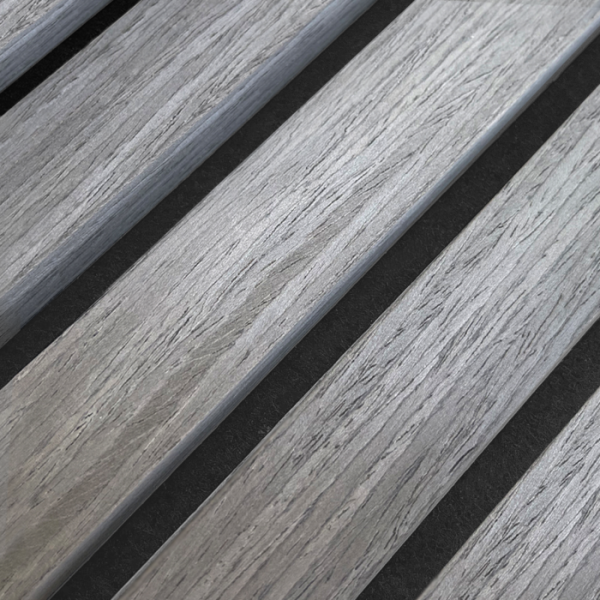 AkuPanel Grijs Walnoot-Hout | 240cm x 60cm | 3-zijdig écht houtfineer - Afbeelding 3