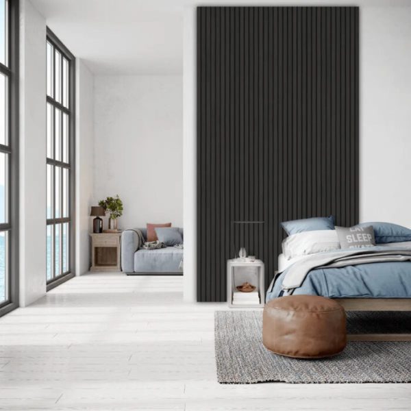 AkuPanel Zwart Eiken-Hout | 270cm x 60cm | 3-zijdig écht houtfineer - Afbeelding 8