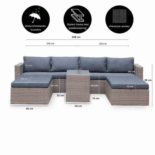 Loungeset Madrid - Afbeelding 4