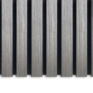 AkuPanel Grijs Walnoot-Hout | 270cm x 60cm | 3-zijdig écht houtfineer