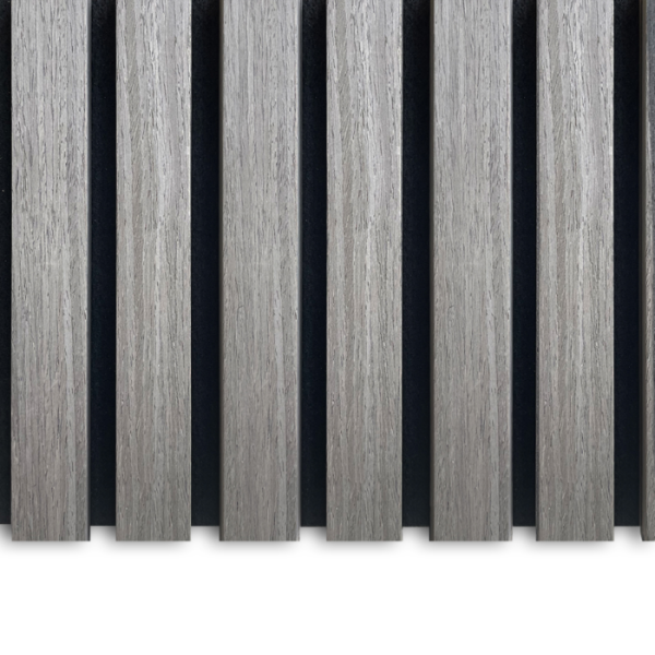 AkuPanel Grijs Walnoot-Hout | 270cm x 60cm | 3-zijdig écht houtfineer
