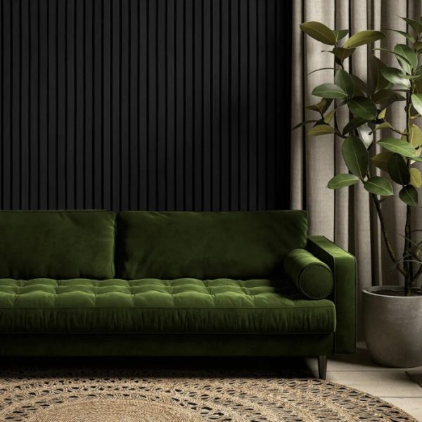 AkuPanel Zwart Eiken-Hout | 270cm x 60cm | 3-zijdig écht houtfineer - Afbeelding 11