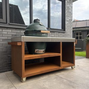 Big green egg buitenkeuken RVS