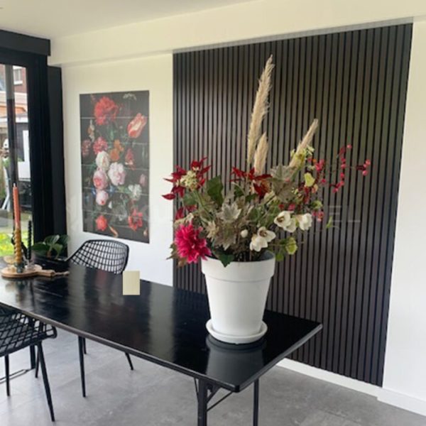 AkuPanel Zwart Eiken-Hout | 270cm x 60cm | 3-zijdig écht houtfineer - Afbeelding 4